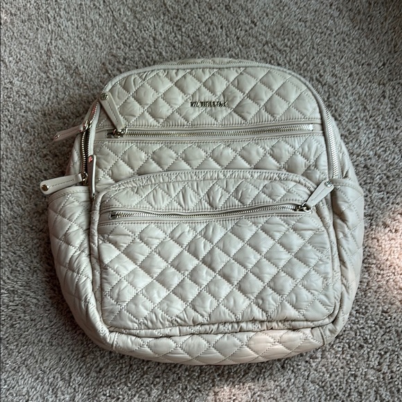 MZ Wallace Handbags - MZ Wallace Cream/Beige Backpack